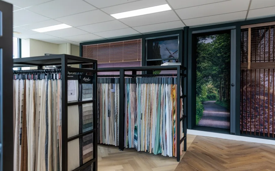 Oude Tonge winkel - gordijnen