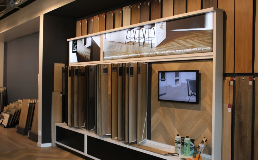 Showroomfoto Aanhuis.nl Alexandrium in Rotterdam - vloeren en kasten