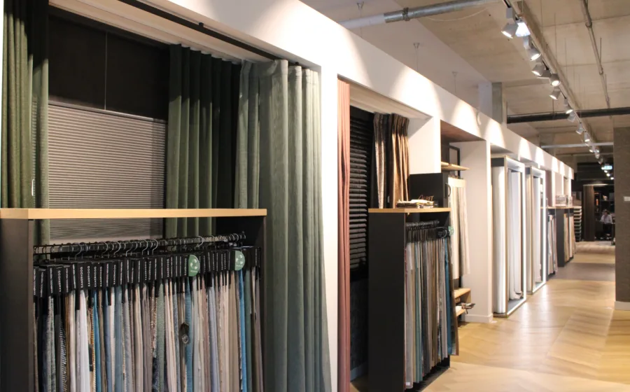 Showroomfoto Aanhuis.nl Alexandrium in Rotterdam - gordijnen