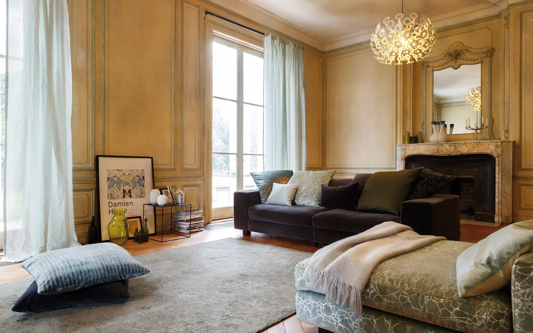 Christian Fischbacher gordijnen slaapkamer