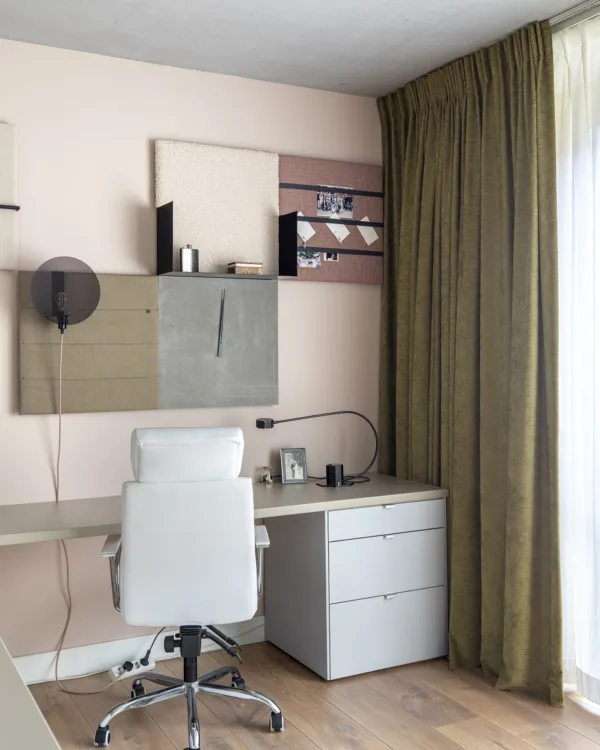 Overgordijnen voor in de werkkamer