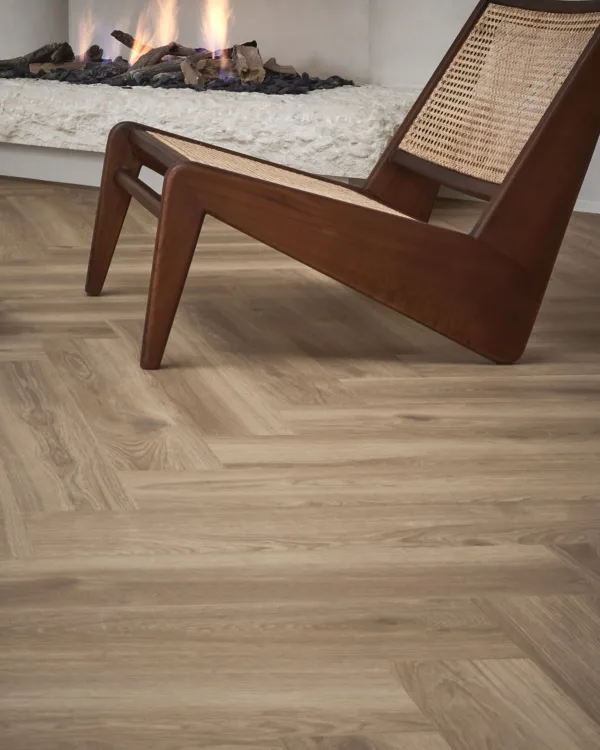 Brook Oak Natural walvisgraat PVC van Tarkett