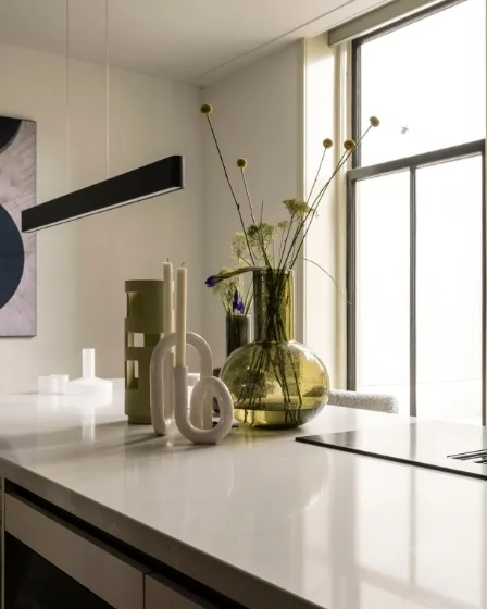 keuken in botanisch groene woonstijl