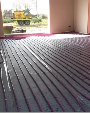 Ingefreesde vloerverwarming