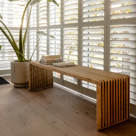 Lichte parketvloer van Lindura in de zithoek