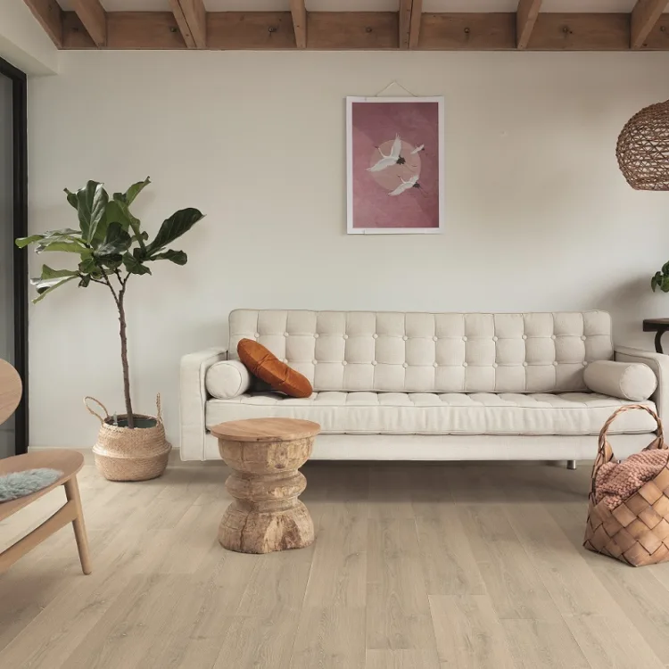 Quick Step laminaat vloer in woonkamer