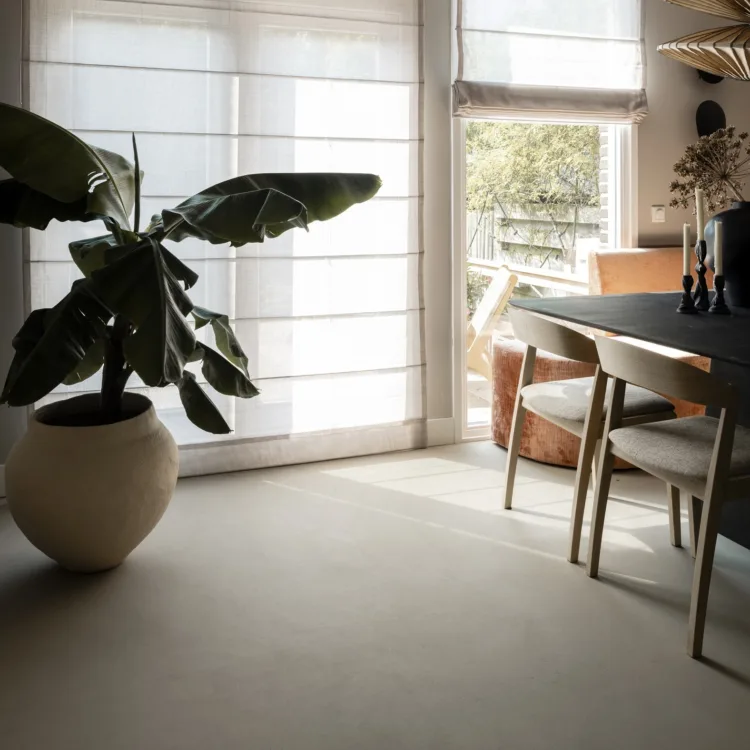 Een EPI gietvloer in de eethoek