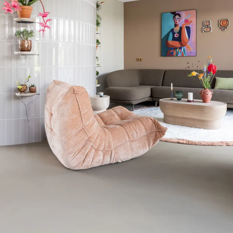 Een EPI gietvloer in de woonkamer